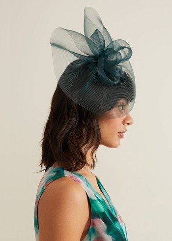 Phase Eight Green Bow Freeform Fascinator Hats Green Canada | FXEZQD-216